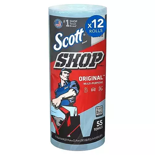 Scott® Shop Towels, 12 Rolls/Case