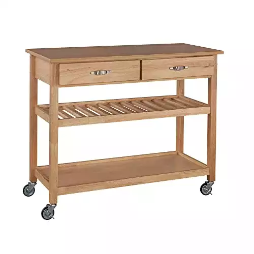Homestyles Solid Wood Kitchen Cart, 44 in. x 20.5 in.