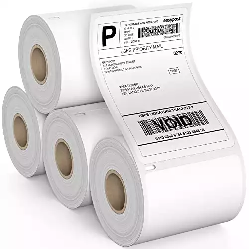 Shipping Labels Compatible with Dymo 4XL (4 Pack)