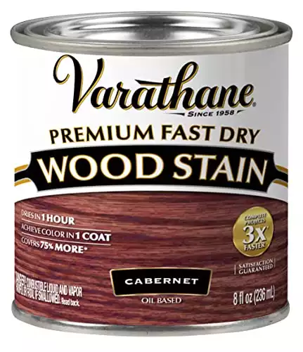 Varathane Premium Fast Dry Wood Stains, Half Pint