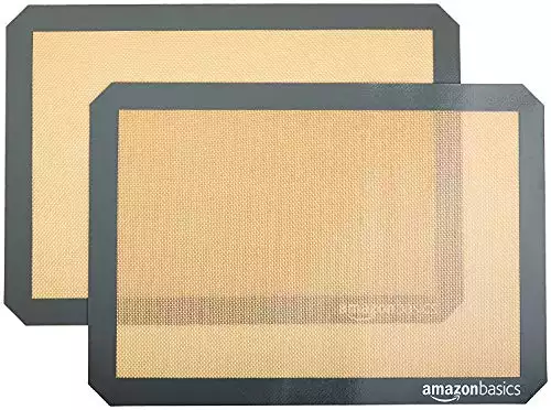 Amazon Basics Silicone, Non-Stick Mat 2 pk