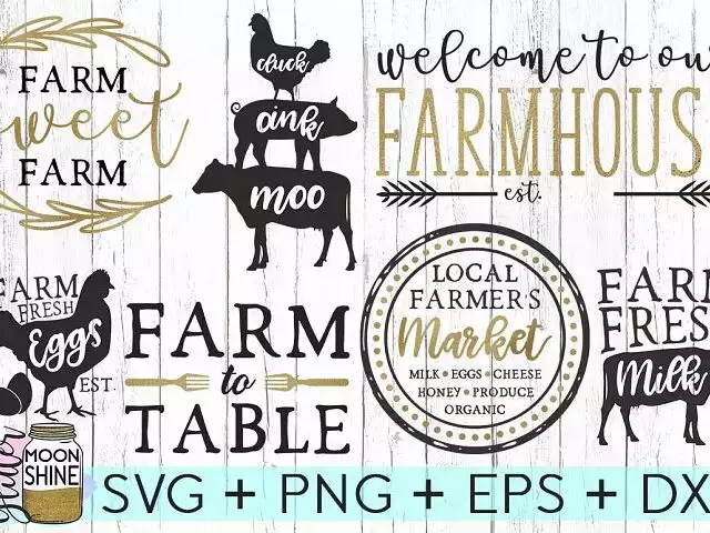 Farmhouse Bundle SVG - DesignBundles