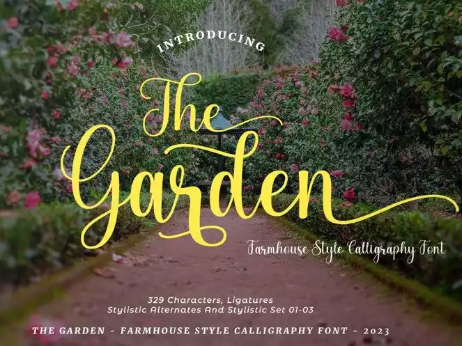 The Garden Font - FontBundles