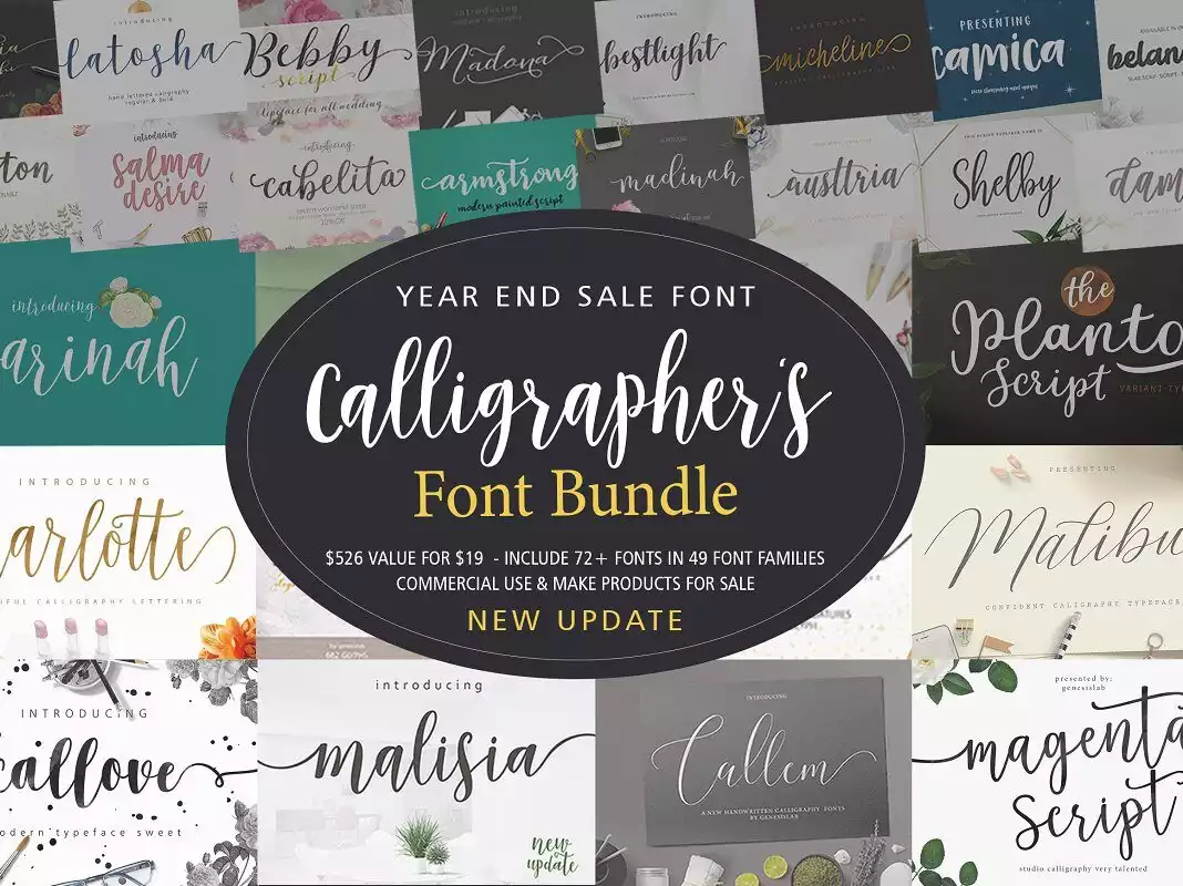 Calligrapher's Font Bundle - Creativemarket