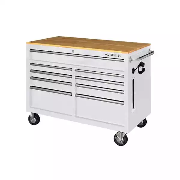 Husky 46 in. x 24.5 in, 9-Drawer Mobile Workbench