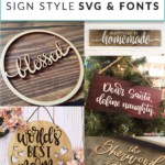 Farmhouse Sign Style SVG Fonts