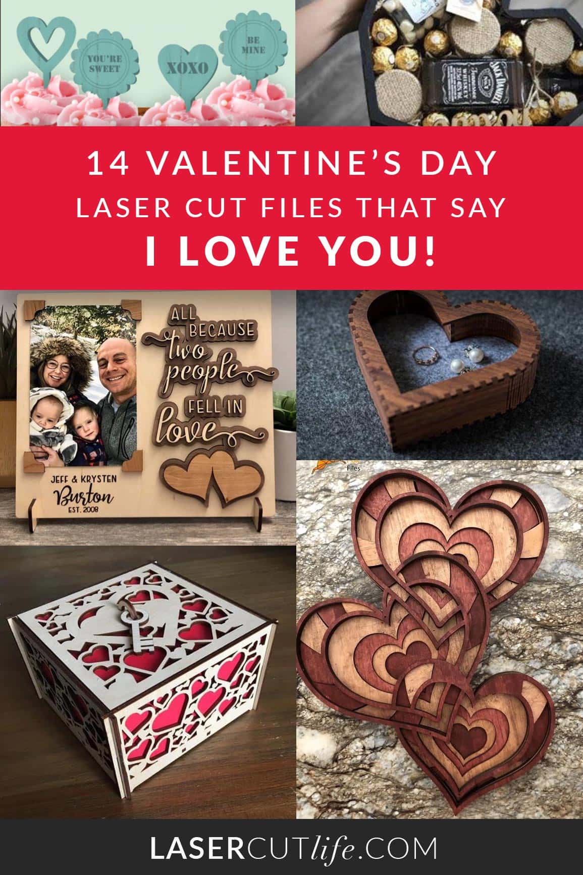 14 Valentine's Day Laser Cut Files that will say I Love You!