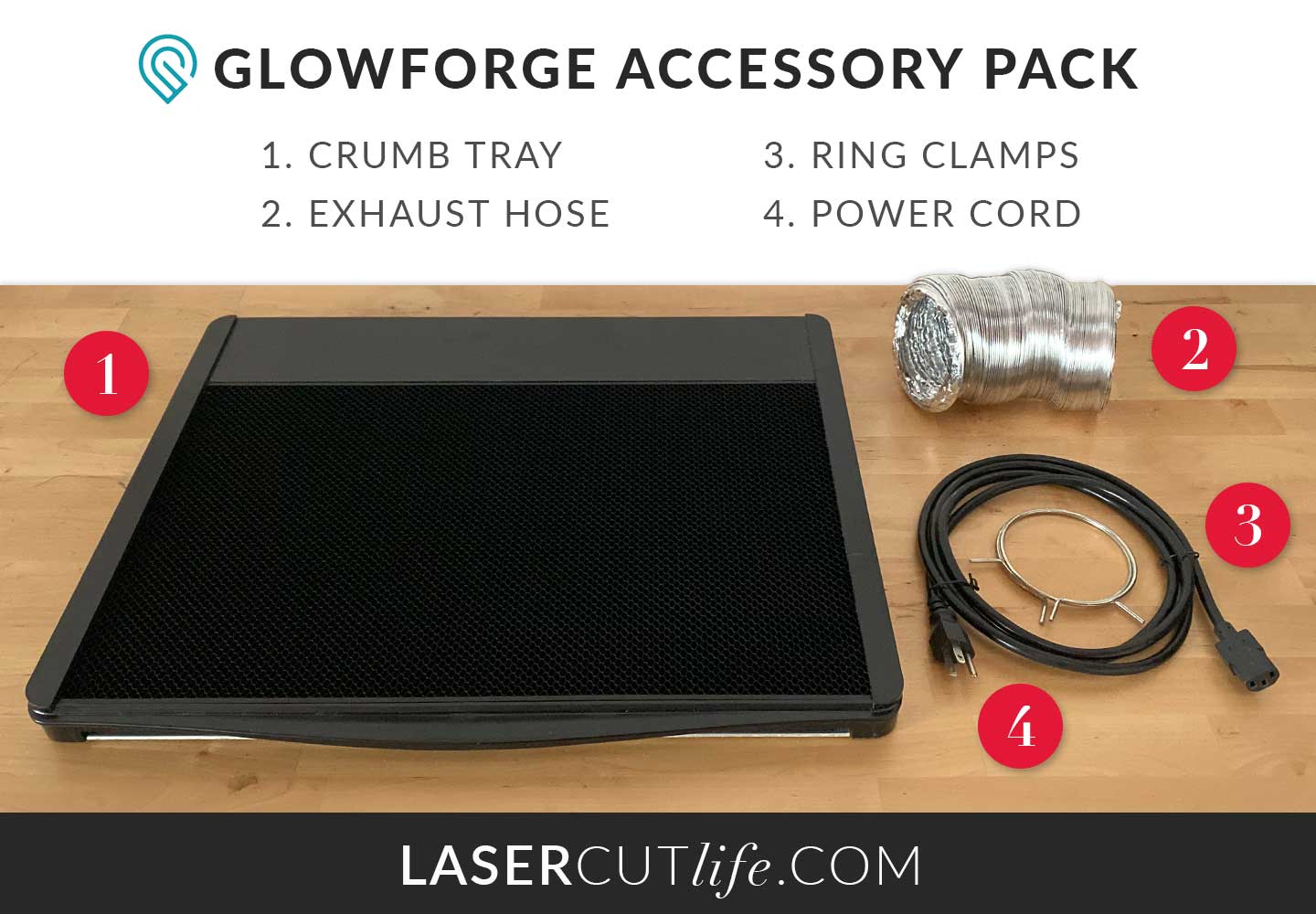 What exhaust accessories do you need for your laser cutter / Glowforge 