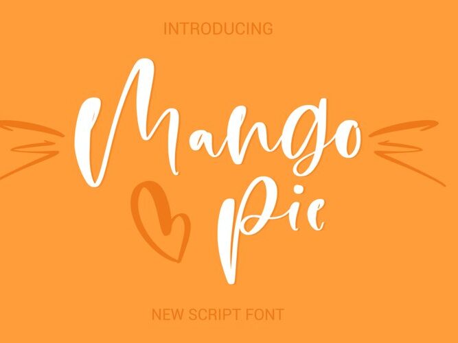 Mango Pie Script Font - FontBundles