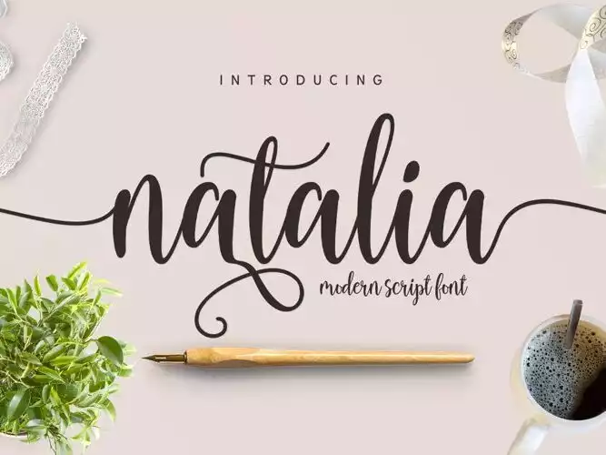 Natalia Script Font - FontBundles